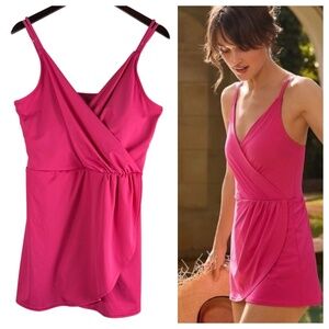 Lands' End Pink Women's Swim Dress